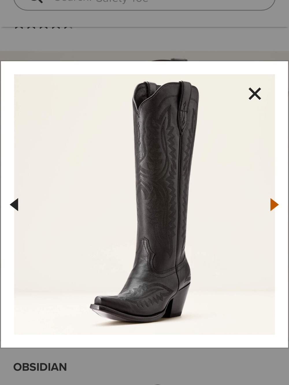 Ariat Casanova X Toe Western Knee-High Boot Size 8 NEW! - Picture 4 of 11